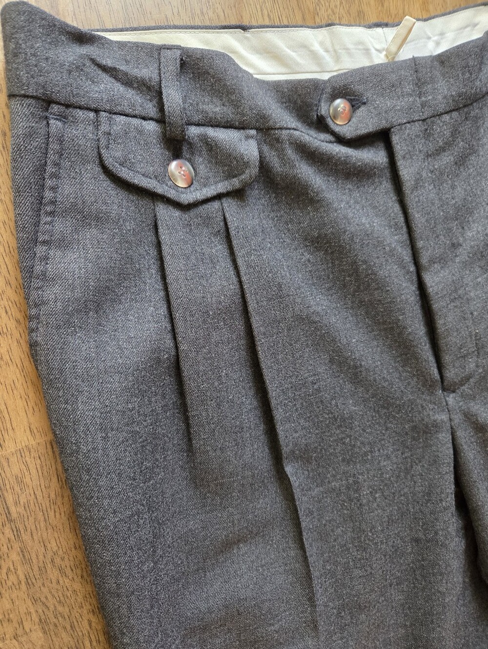 Vintage Pleated 100% Virgin Wool Dress Pants